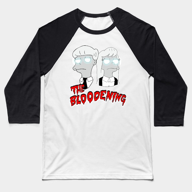 The Bloodening (White) Baseball T-Shirt by DemBoysTees